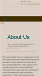 Mobile Screenshot of custombuilderscouncil.com